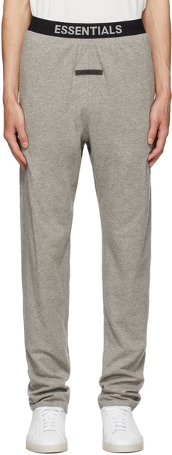 Essentials Grey Logo Lounge Pants - Pantalon Logo Grey Essentials Grey Logo - Essentials 그레이 로고 라운지 바지