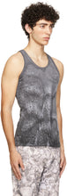 Serapis Grey Marble Dye Tank Top