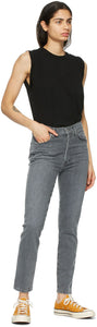Citizens of Humanity Grey Olivia High-Rise Slim Jeans