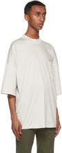 Giorgio Armani Grey Organic Cotton Mock Neck T-Shirt