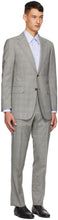 Dunhill Grey Prince Of Wales Check Suit