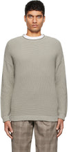 Giorgio Armani Grey Rib Knit Sweater - Pull tricot gris gris Giorgio Armani - Giorgio Armani 그레이 립 니트 스웨터