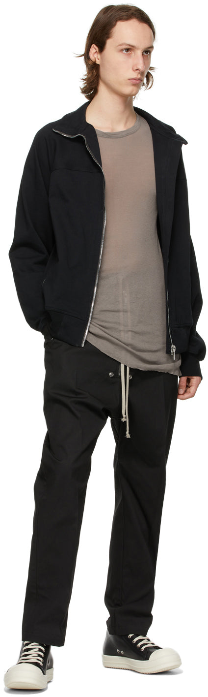 Rick Owens Grey Rib Long Sleeve T-Shirt