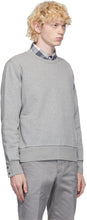 Thom Browne Grey RWB Stripe Sweatshirt
