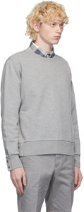 Thom Browne Grey RWB Stripe Sweatshirt