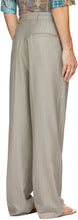 Serapis Grey Striped Worker Trousers