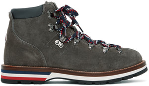 Moncler Grey Suede Peak Boots - Bottes de pointe en daim gris Moncler - 몬 클러 그레이 스웨이드 피크 부츠
