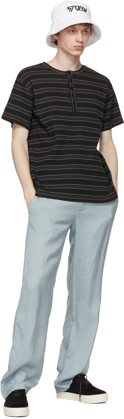 Stolen Girlfriends Club Grey Tetris Henley T-Shirt