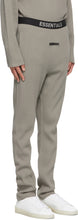 Essentials Grey Thermal Waffle Logo Lounge Pants