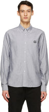 Kenzo Grey Tiger Crest Shirt - Chemise de crête de tigre gris kenzo - 켄조 그레이 타이거 볏 셔츠