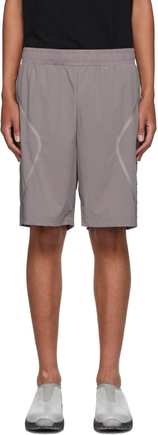 A-COLD-WALL* Grey Welded Shorts - Mur à froid * Short soudé gris - 콜드 벽 * 그레이 용접 반바지