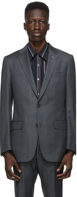 Dunhill Grey Wool Check Mayfair Blazer - Vérification de la laine grise de Dunhill Mayfair Blazer - Dunhill Grey Wool Check Mayfair Blazer를 확인하십시오