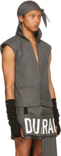 Hood by Air Grey Wool 'Durag' Tank Top