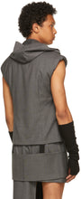 Hood by Air Grey Wool 'Durag' Tank Top