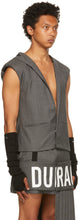 Hood by Air Grey Wool 'Durag' Tank Top