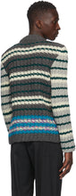 Off-White Grey Wool Hand Crewneck Sweater
