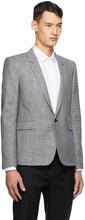 Saint Laurent Grey Wool Short Blazer
