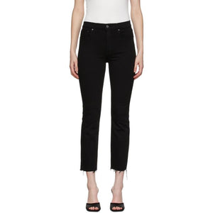 Grlfrnd Black Raw Cuff Reed Jeans