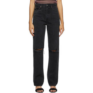 Grlfrnd Black Ripped Mica Jeans