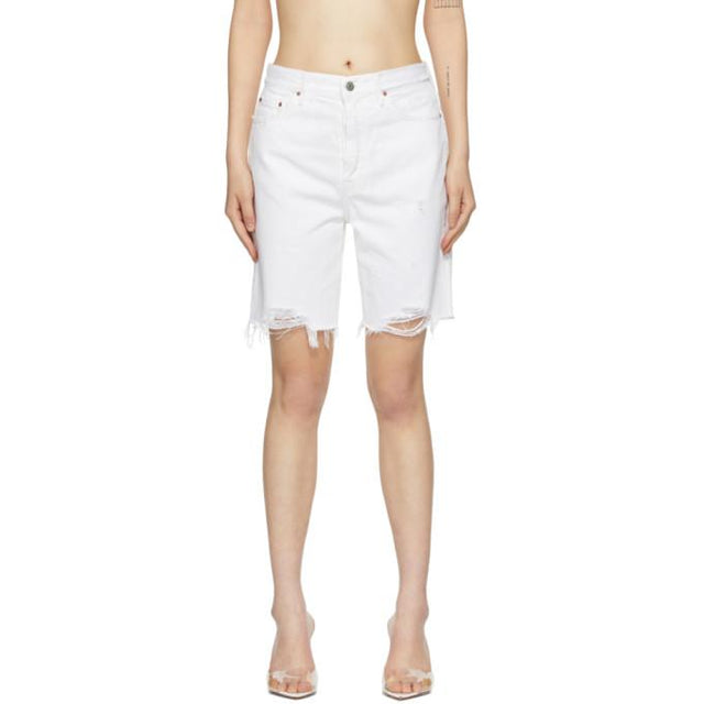 Grlfrnd White Denim Marjan Shorts