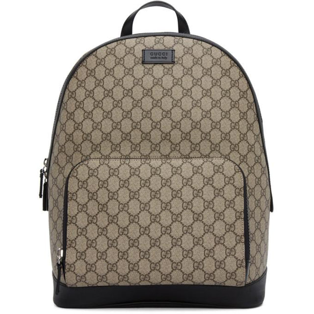 Gucci Beige and Black GG Eden Backpack