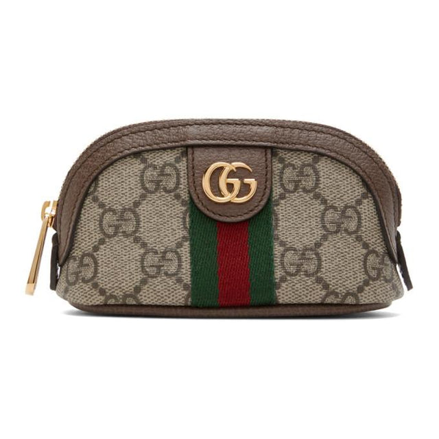 Gucci Beige GG Ophidia Coin Pouch