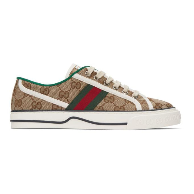Gucci Beige GG Supreme Gucci Tennis 1977 Sneakers