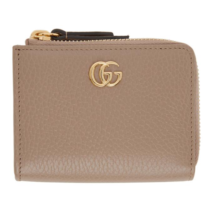 Gucci Beige Small Marmont Card Holder