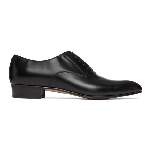 Gucci Black Double G Oxfords