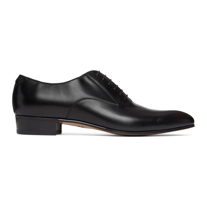 Gucci Black Double G Oxfords