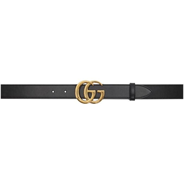 Gucci Black GG Marmont Belt