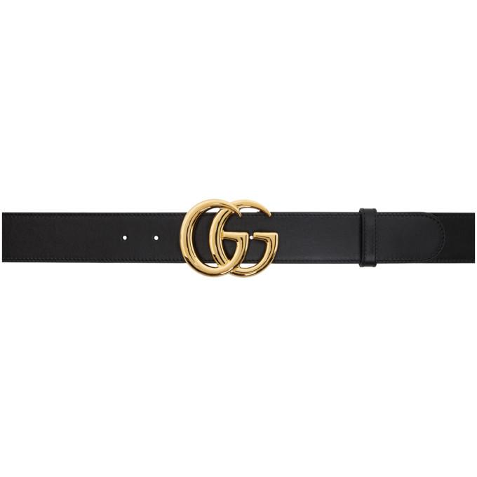 Gucci Black GG Marmont Belt
