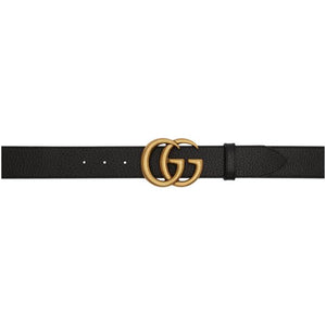 Gucci Black GG Marmont Belt