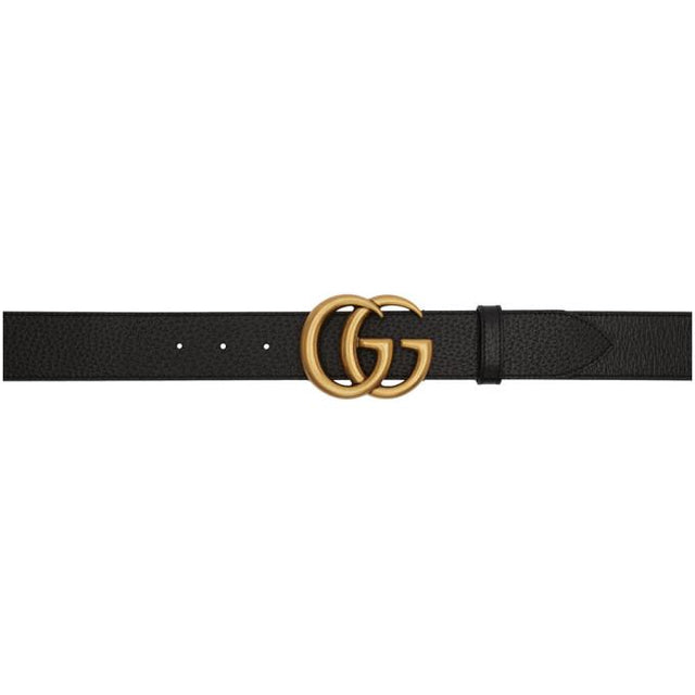 Gucci Black GG Marmont Belt