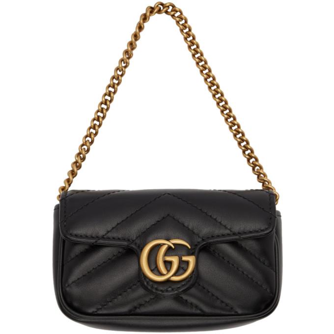 Gucci Black GG Marmont Coin Case Bag – BlackSkinny