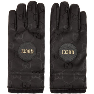 Gucci Black GG Monogram Gloves