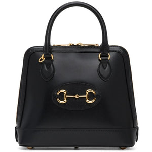 Gucci Black Gucci 1955 Horsebit Top Handle Bag