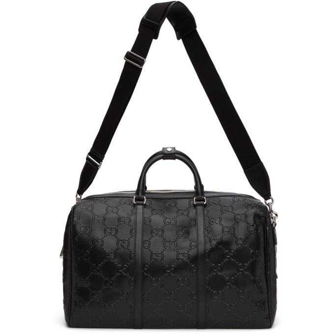Black Gucci Signature Weekender Duffle Bag – BlackSkinny