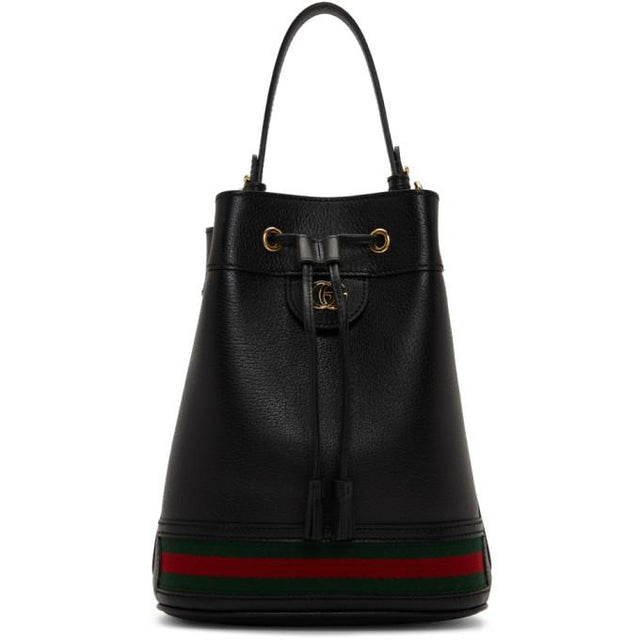 Gucci Black Ophidia Bucket Bag