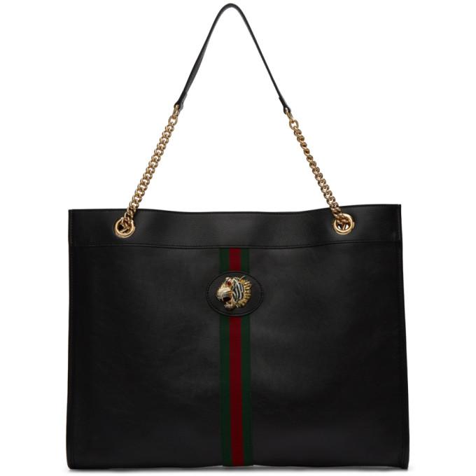 Gucci Black Rajah Tote