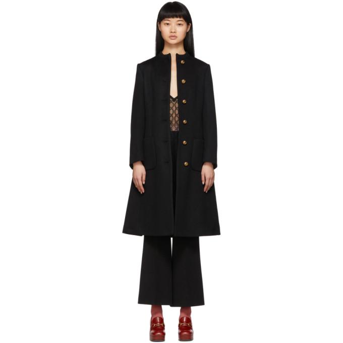 Gucci Black Wool Coat