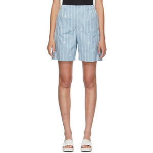 Gucci Blue GG Stripe Bowling Shorts