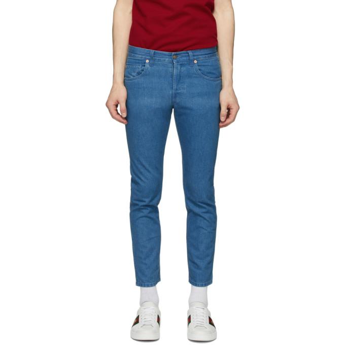 Gucci Blue Stonewashed Jeans