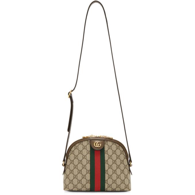 Gucci Brown and Beige GG Ophidia Bag