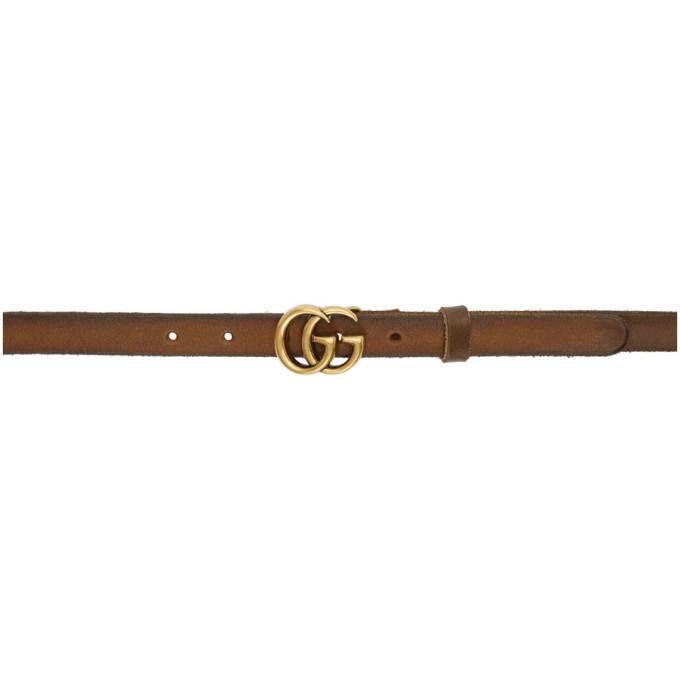 Gucci Brown GG Belt
