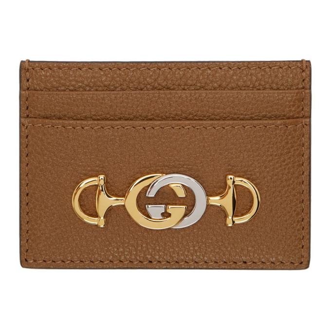 Gucci Brown Interlocking G Card Holder