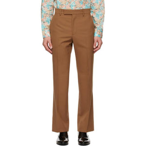 Gucci Brown Wool Straight Pants