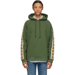 Gucci Green Cotton Jersey Hoodie