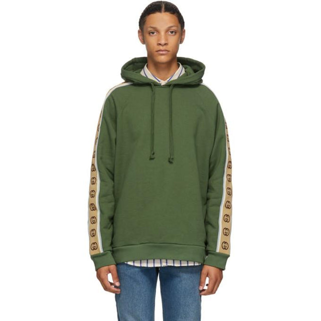 Gucci Green Cotton Jersey Hoodie
