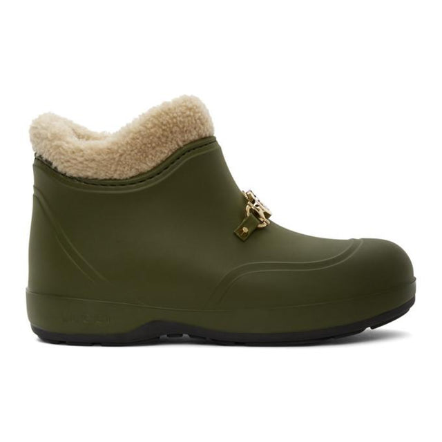 Gucci Green Interlocking G Horsebit Boots
